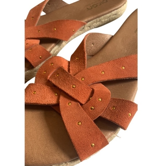 Picon leather suede sandals, handmade in Spain, 9 1/2, bohemian, festival - Picture 2 of 5